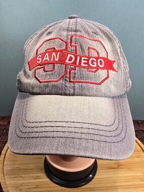 Strand Headwear San Diego SD Adjustable Baseball Cap Men's Gray